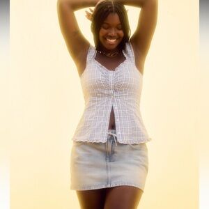 NWOT Hollister Mini Denim Skort